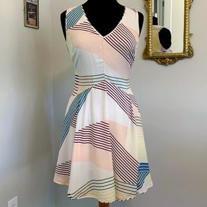 Abstract patterned dress by Harlyn